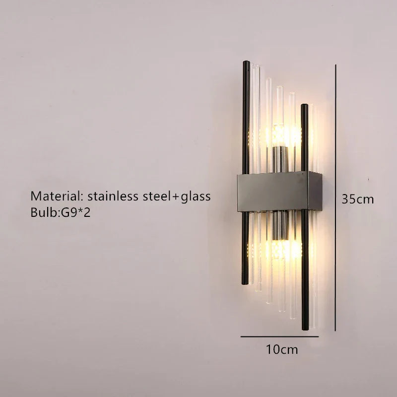 DecorBites™ Gold LED Wall Lamp Modern Light Luxury Sconce for Living Room & Bedroom