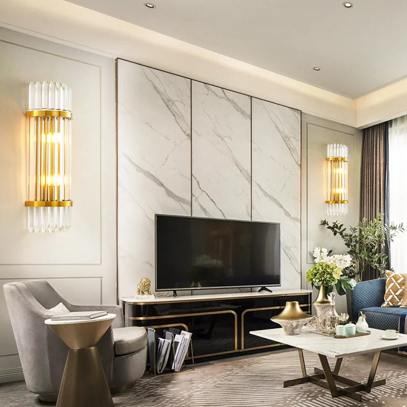 Gold Crystal Wall Lights