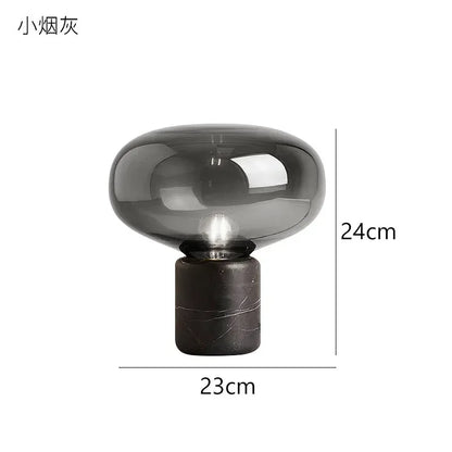 DecorBites™ Glass Ball Marble Desk Lamp - Postmodern Minimalist Designer Bedroom Living Room Decoration