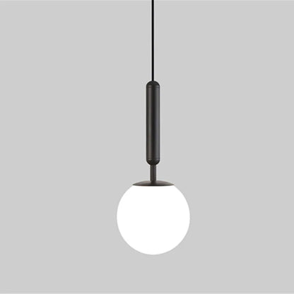 DecorBites™ Glass Ball Pendant Lamp LED Hanging Light for Minimalist Living Room