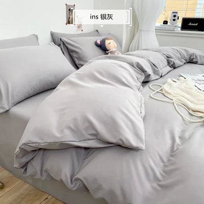 DecorBites™ Comfort King Size Bedding Set: Soft Duvet Cover & Pillowcases, Affordable & Durable