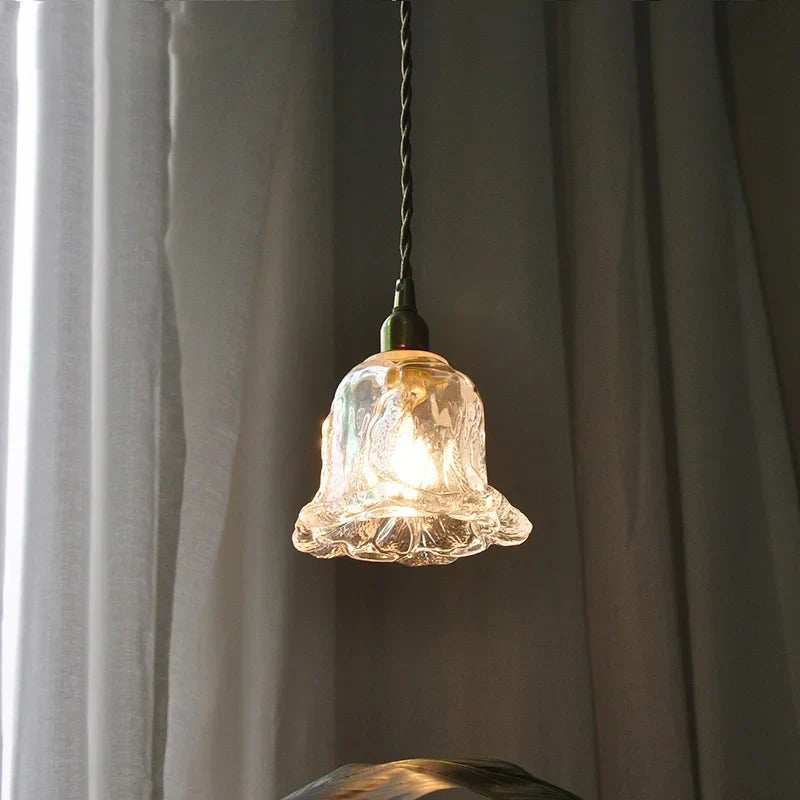 DecorBites™ Copper Glass LED Pendant Lamp: Modern Nordic Kitchen Dining Room Lighting