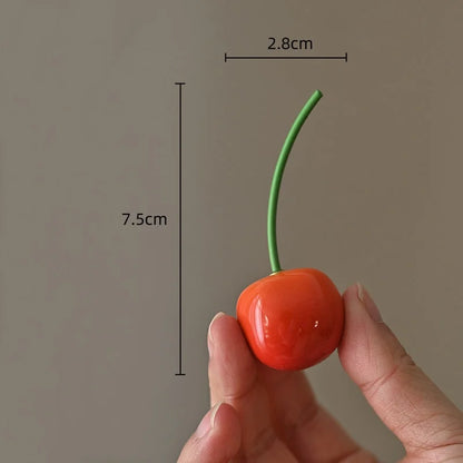 DecorBites™ Fruit Sculpture Tea Caddy Home Decor Ornament Strawberries Persimmon Decoration