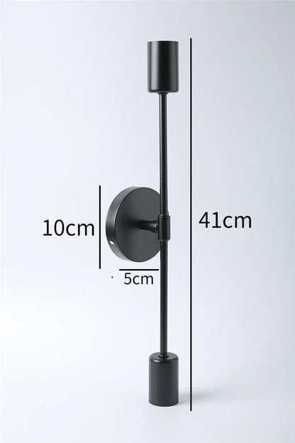 DecorBites™ LED Wall Lamp: Modern Two Arm E27 Bedroom Lighting for Bedside, Bathroom Mirror, Vanity.