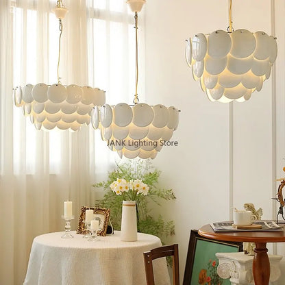 DecorBites™ French Ceramic Chandelier: Romantic LEDs for Luxury Living Room & Restaurant Decor