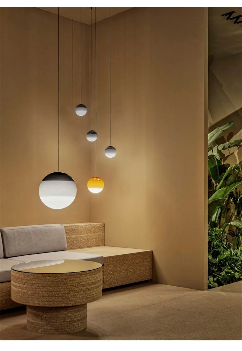 Gradient Glass Dome Pendant Light