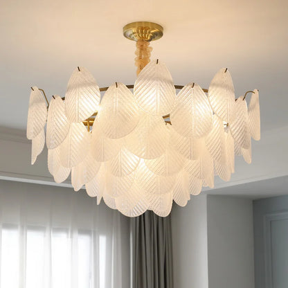 DecorBites™ French Luxury Cream Crystal Living Room Light Modern Simple Net Red