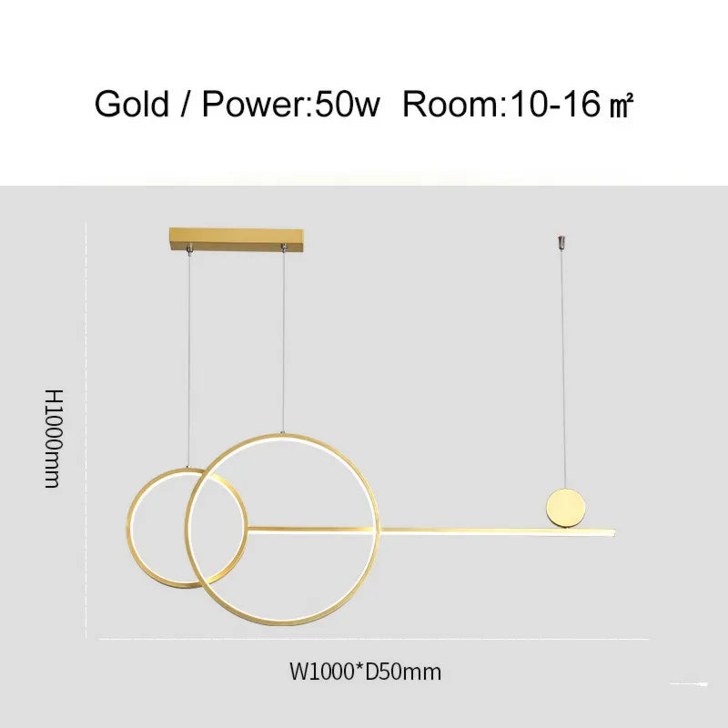 Brass Ring Chandelier
