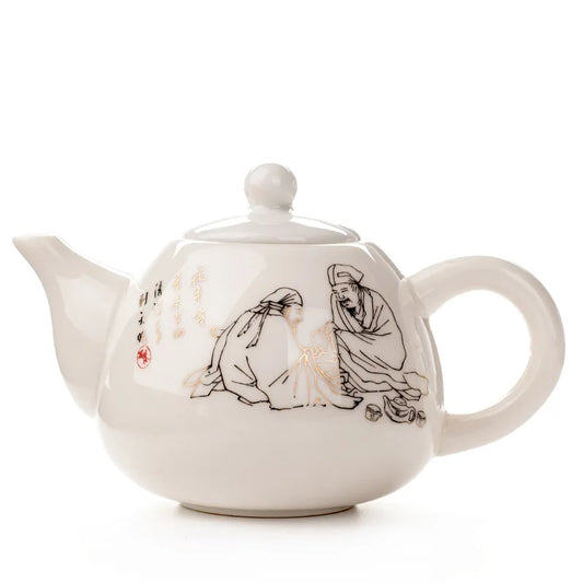 DecorBites™ Dehua Clay Kung Fu Tea Set Teapot Gaiwan Samovar Coffeeware Teaware Bar