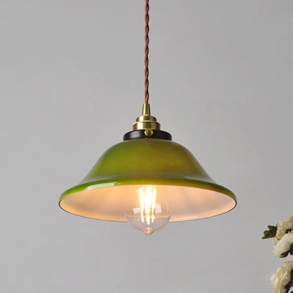 DecorBites™ Green Glass Adjustable LED Pendant Lights for Modern Nordic Home Decor