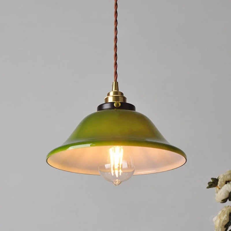Green Glass LED Pendant