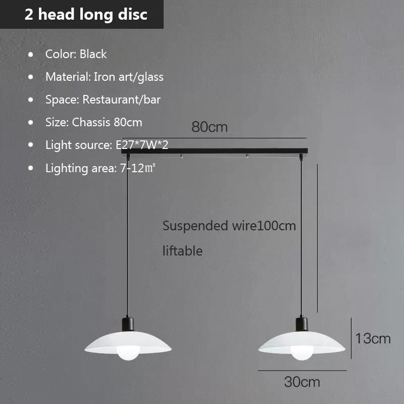 Black LED Minimalist Chandelier