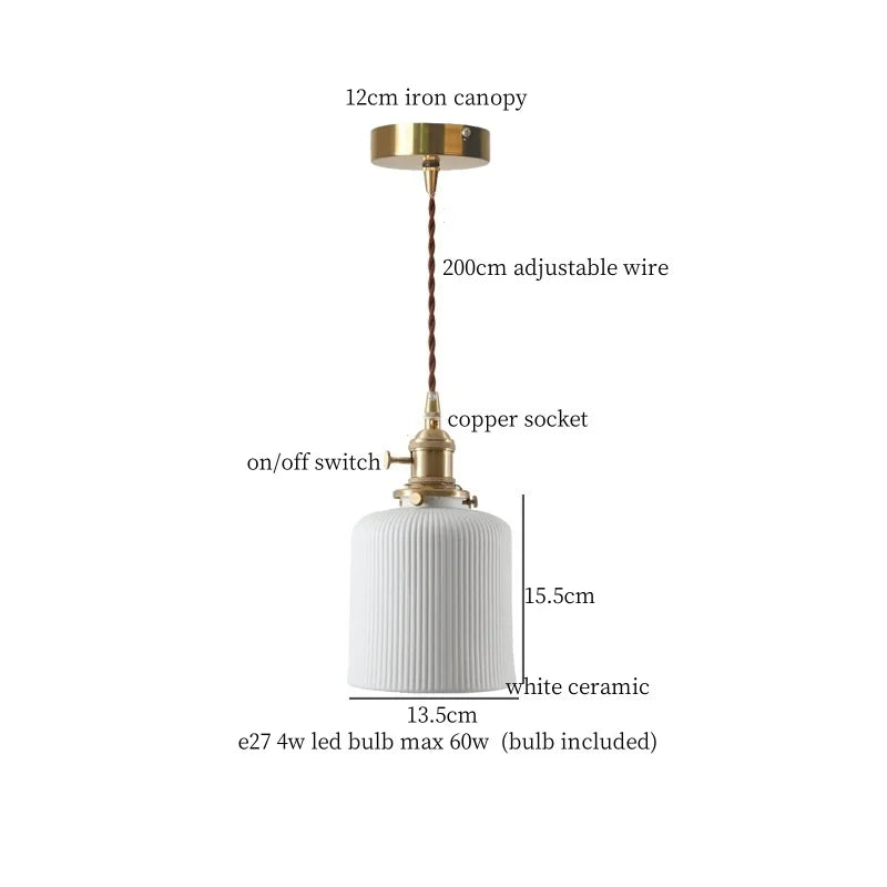 Green Ceramic Pendant Light