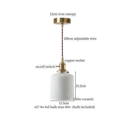 Green Ceramic Pendant Light