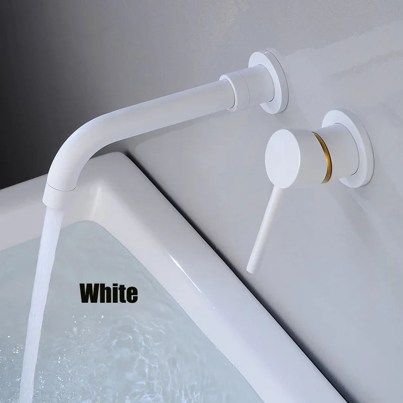 Brass Wall Mounted Bathroom Faucet