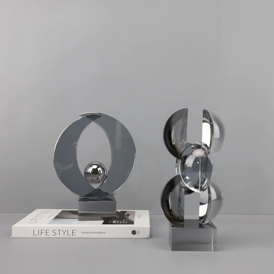 DecorBites™ Geometric Crystal Sculpture Home Decor Figurine