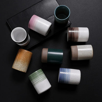 DecorBites™ Japanese Style Ceramic Tea Coffee Cups Latte Mug Espresso Afternoon Teacup Water Mug