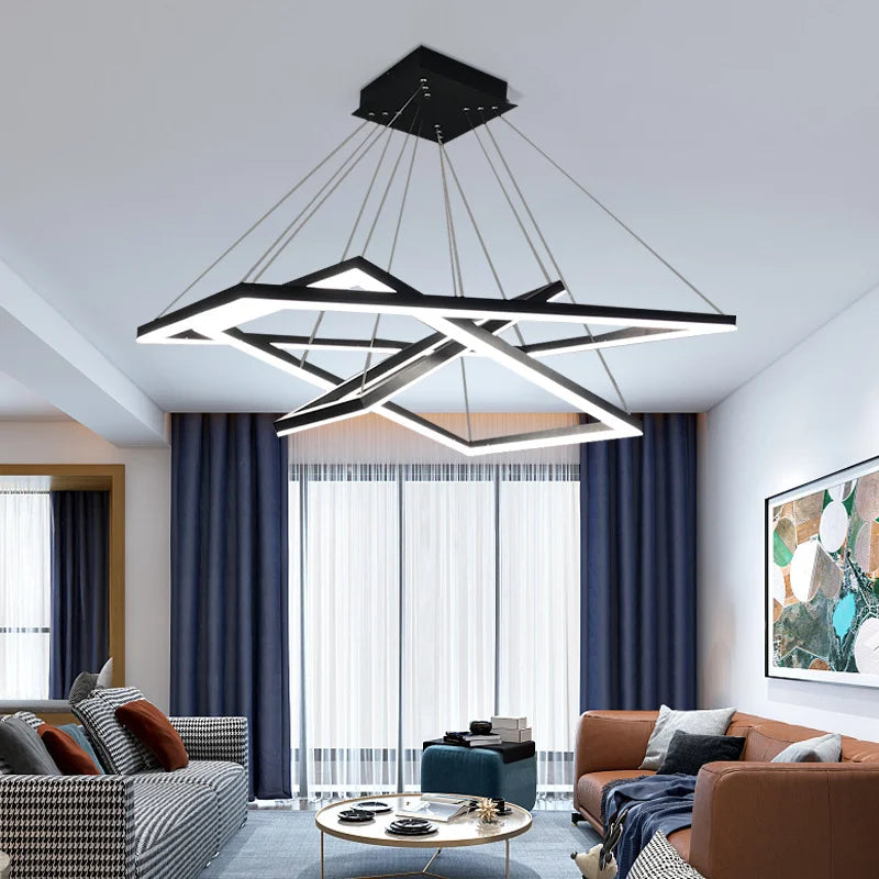 DecorBites™ LED Acrylic Pendant Lights Modern Hanging Lamp for Dining Room Kitchen Loft Decor