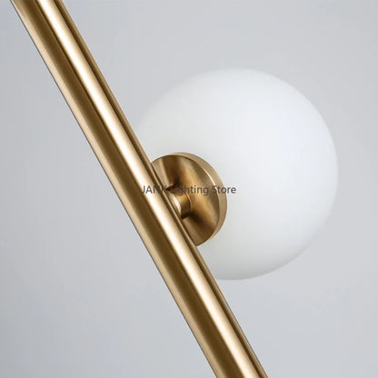 DecorBites™ Glass Ball Standing Lamp Set: Nordic Postmodern Minimalist Magic Beans Style