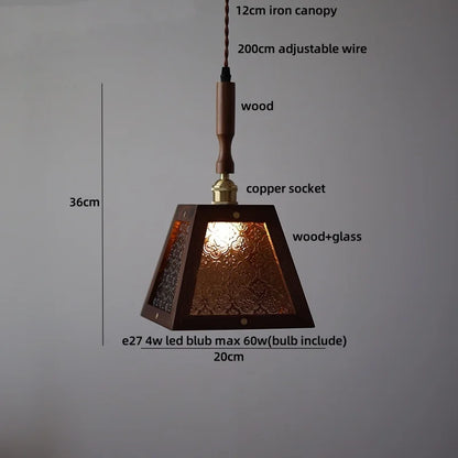 DecorBites™ Green LED Glass Pendant Lamp for Modern Décor & Ambiance