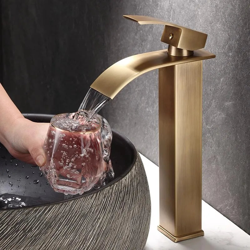 Bathroom Faucet Antique Bronze Basin
