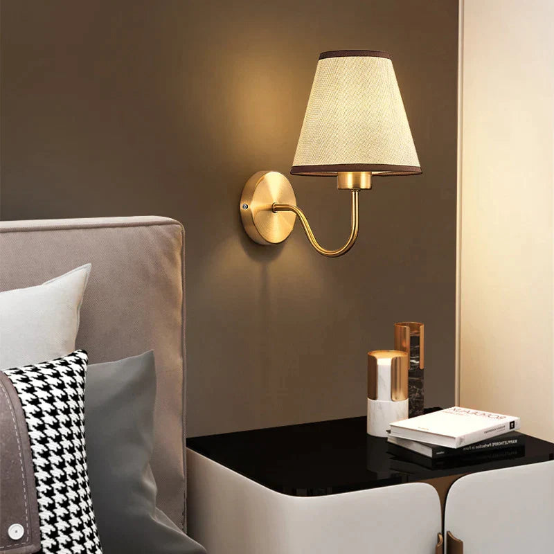 Gold Nordic Wall Lamp For Bedrooms And Hallways