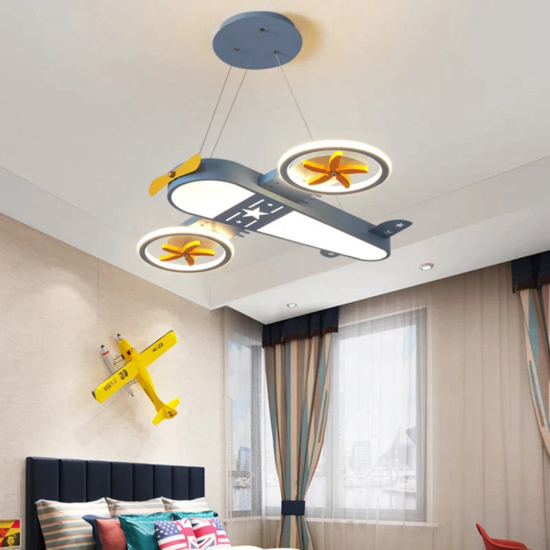 Grey Airplane Ceiling Light