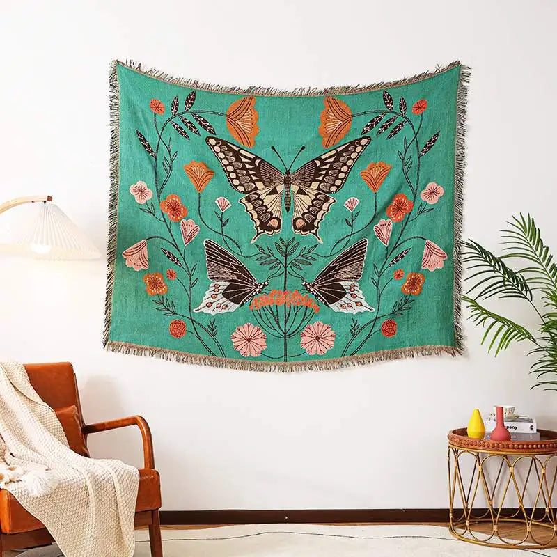 Gothic Cotton Throw Blanket