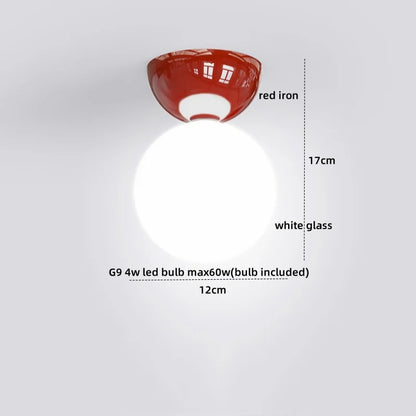 DecorBites™ Glass Iron LED Ceiling Light - Modern Nordic Style Lighting Fixtures