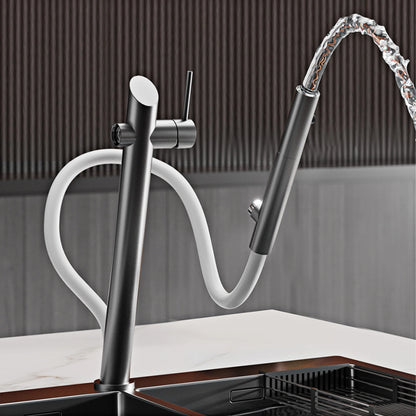 Kitchen Faucet Black Pull-Out Design