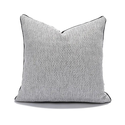 DecorBites™ Geometric Elephant Chenille Cushion Cover, Soft Fringed Pillow Case, Home Decoration