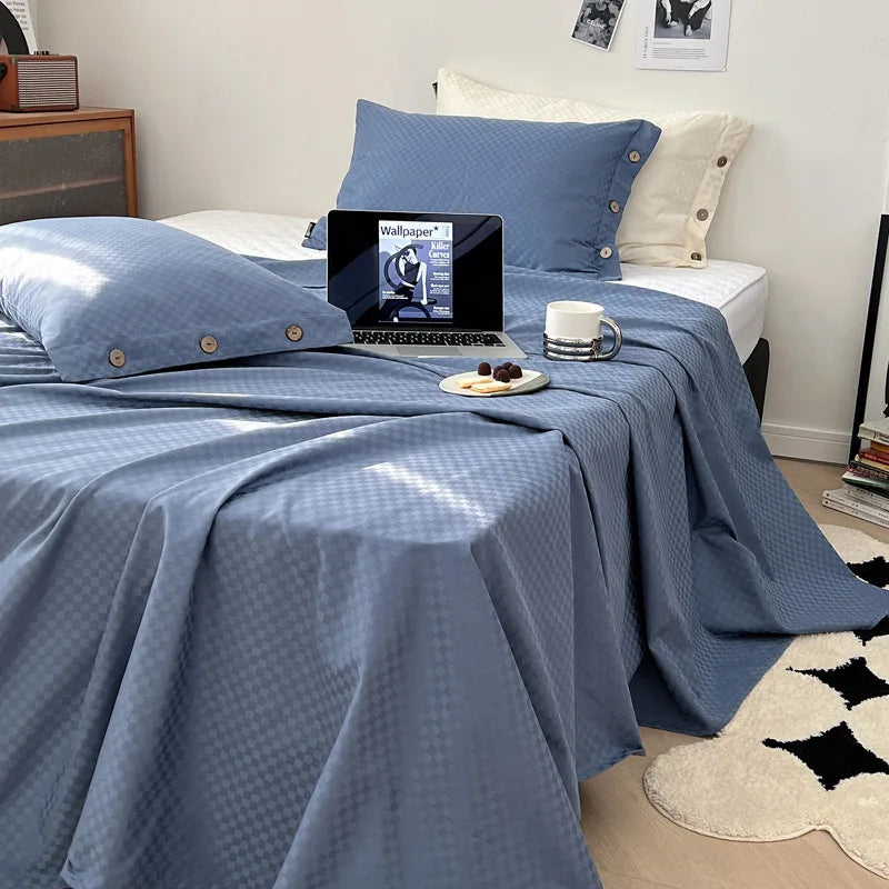 Cotton Satin Bed Sheet Set