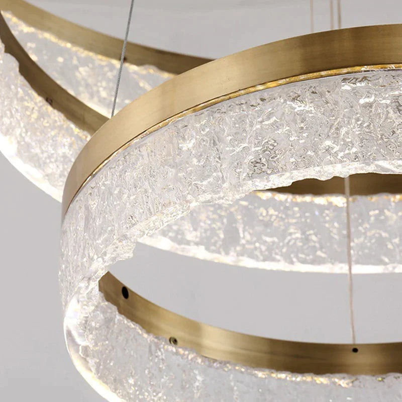 Gold LED Hotel Chandelier