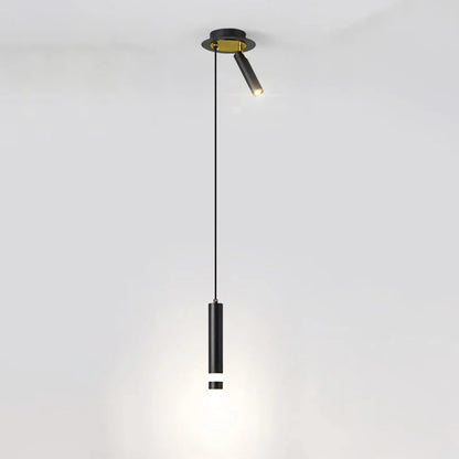 Modern Aluminum LED Pendant Light With Dual Spotlights