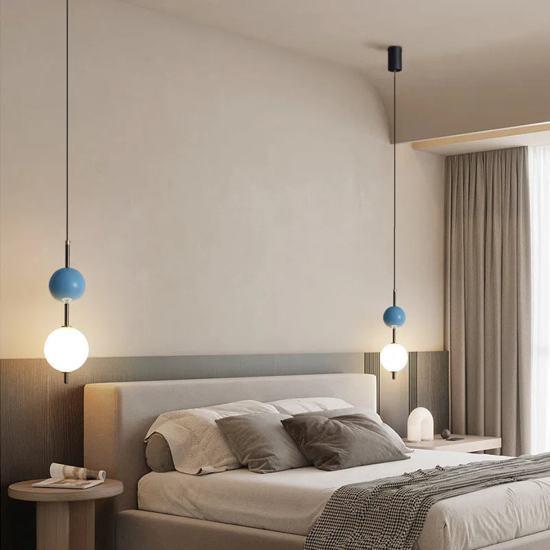 DecorBites™ Glass Ball LED Pendant Light for Living Dining Bedroom