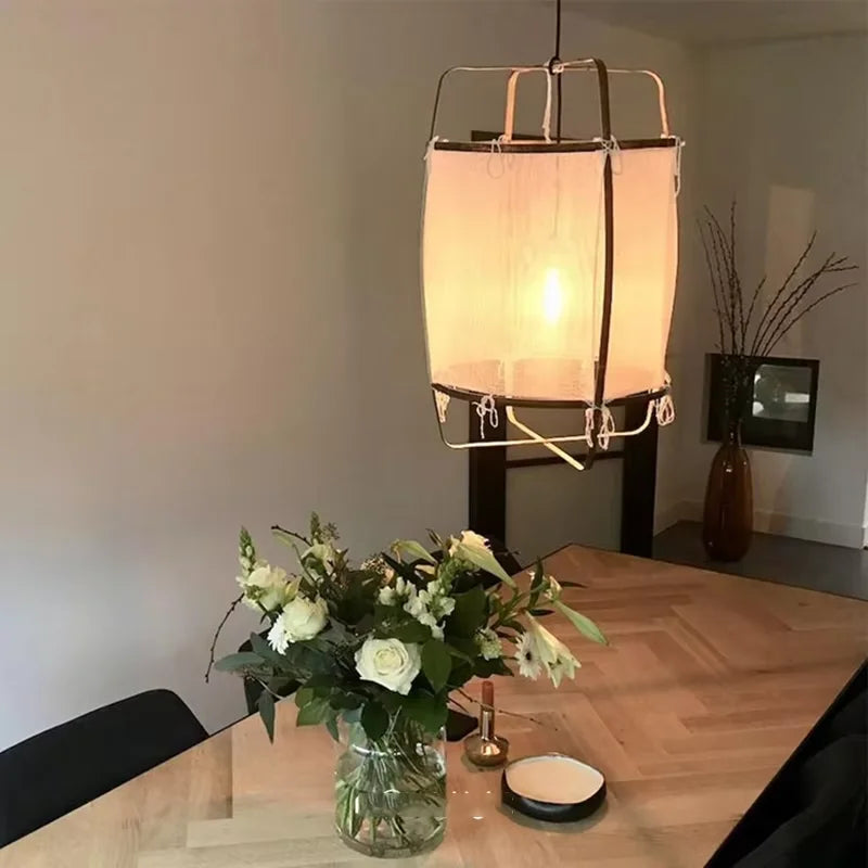 Linen Boho Pendant Light