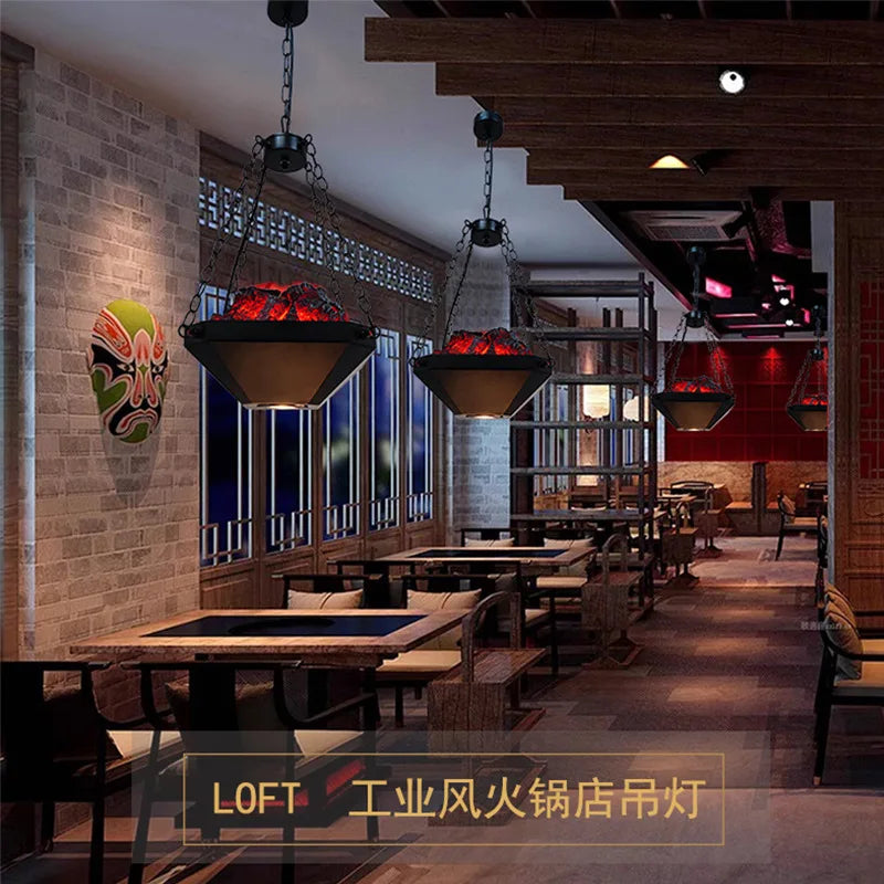 Iron Industrial Pendant Light