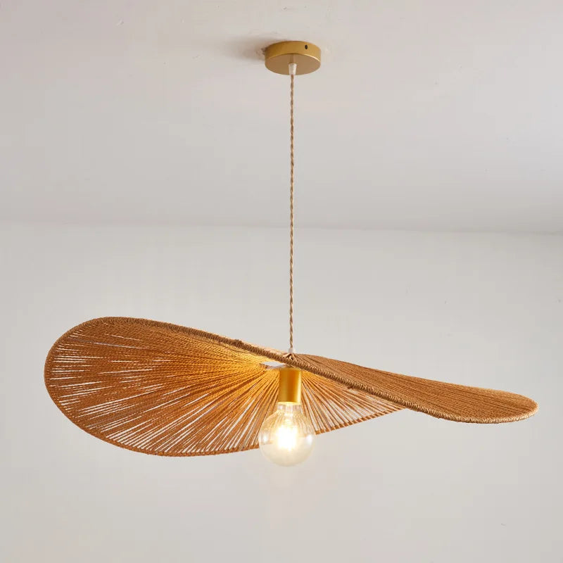 DecorBites™ Hemp Rope LED Pendant Chandeliers for Farmhouse Decor & Art Lamps