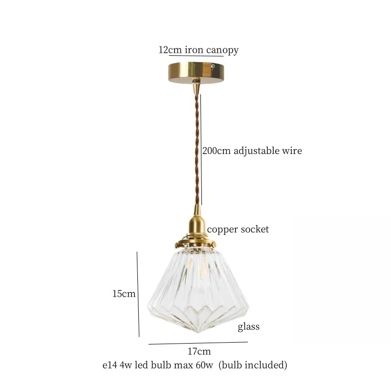 Lava Glass Vintage Pendant Light
