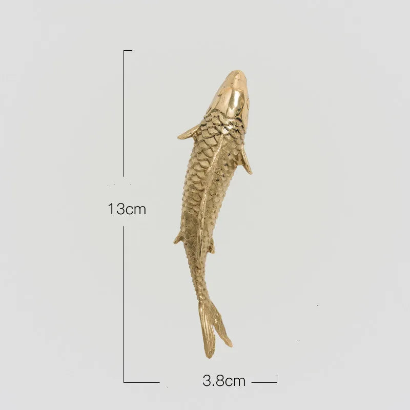 DecorBites™ Gold Coral Carp Lotus Leaf Fish Wall Decor Ornaments