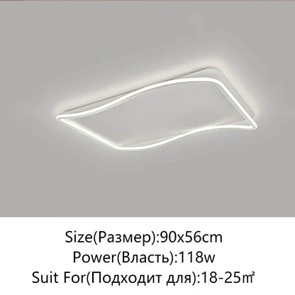 DecorBites™ Golden LED Ceiling Chandelier: Modern Simplicity for Living, Dining, and Bedrooms