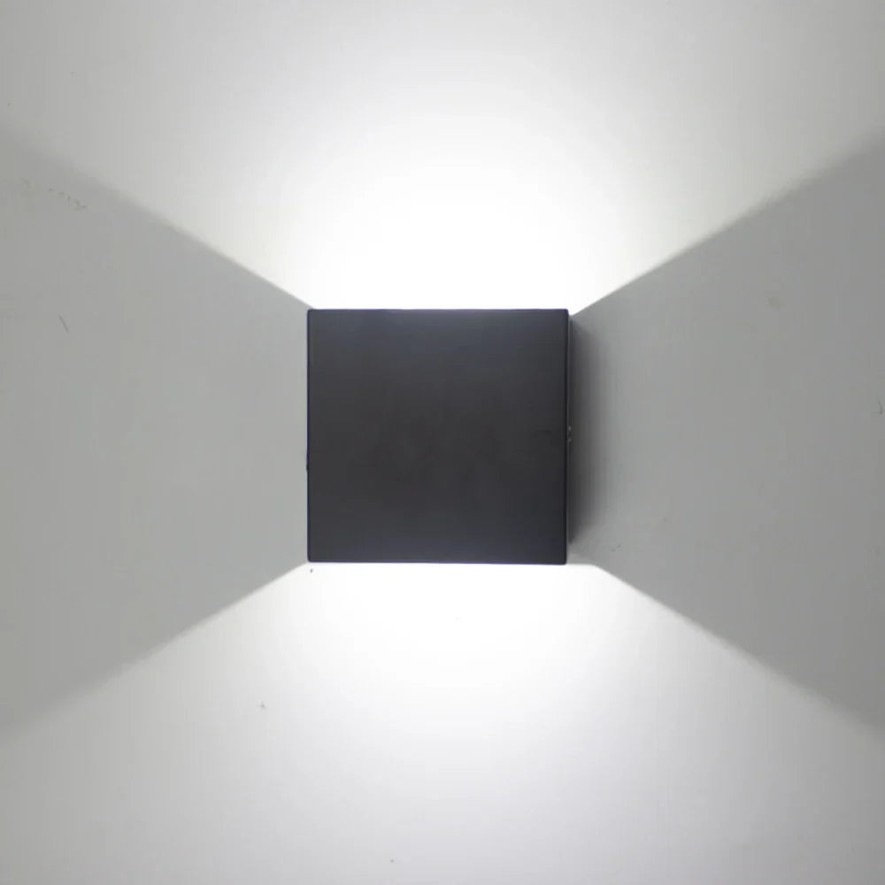 DecorBites™ LED Up Down Wall Lamps: Gold & Silver Aluminium Wall Light for Bedroom, Living Room, Corridor