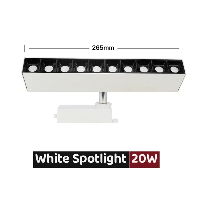 DecorBites™ 30W LED Linear Grille Track Spotlights for Living Room and Store Track Lighting
