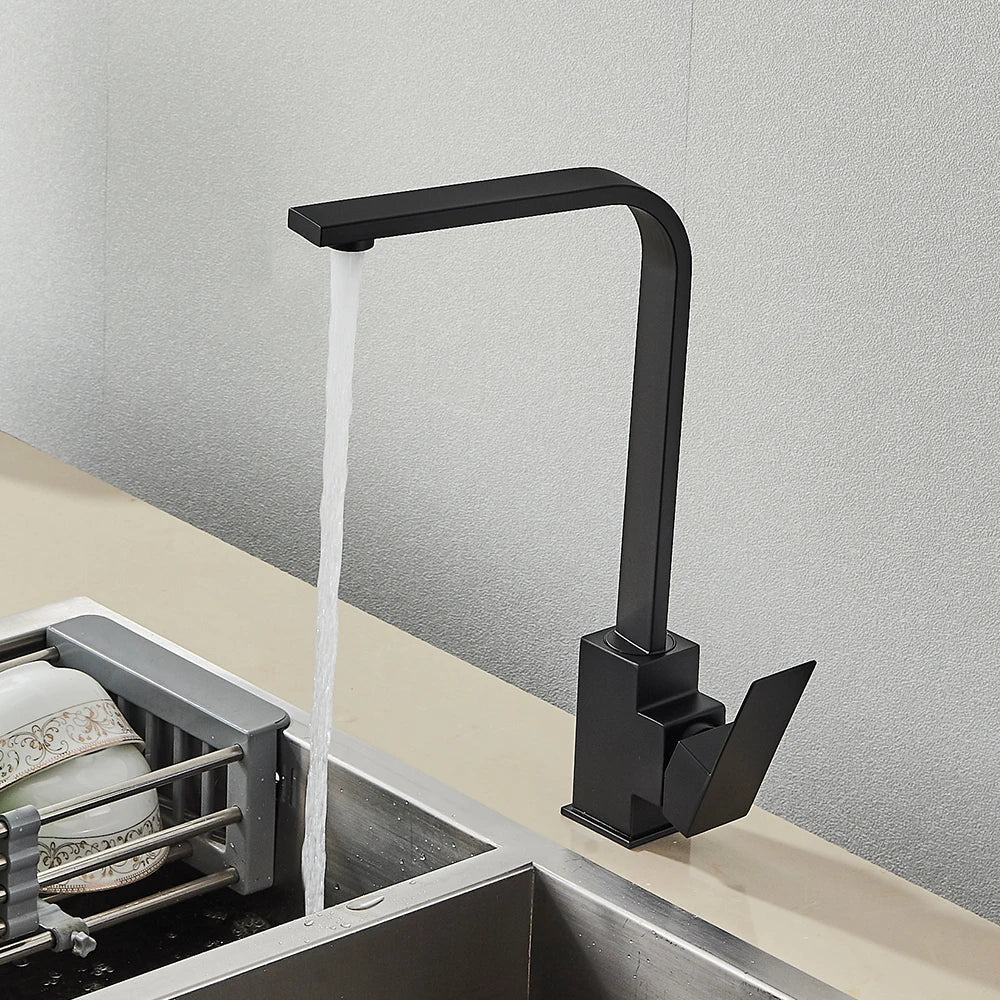 Gold Rotation Kitchen Faucet