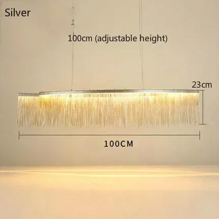 Aluminum Tassel LED Chandelier
