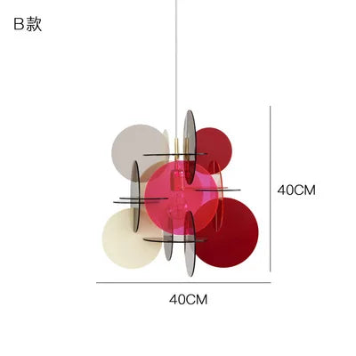 DecorBites™ LED Acrylic Pendant Lights: Nordic Creative Splice, Colorful for Living Room & Children's Room