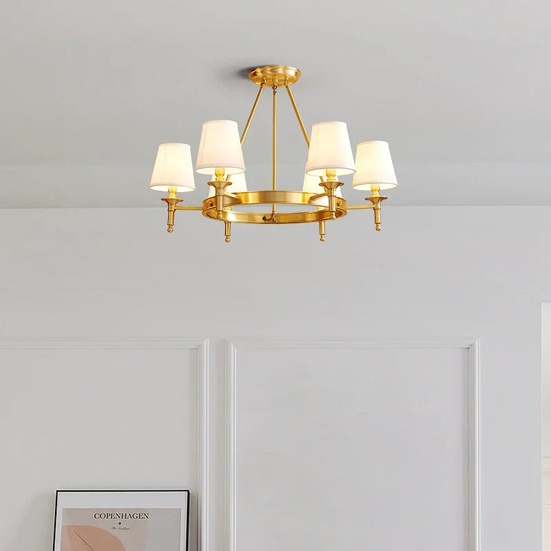 DecorBites™ Copper American Chandelier: Luxury Modern Living Room, Dining Room, Bedroom Light