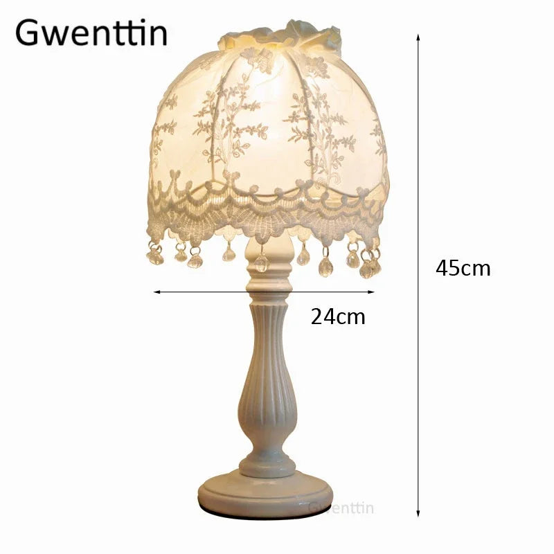 Lace Fabric Table Lamp