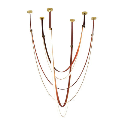 DecorBites™ LED Long Strip Chandelier for Modern Living Room and Villa