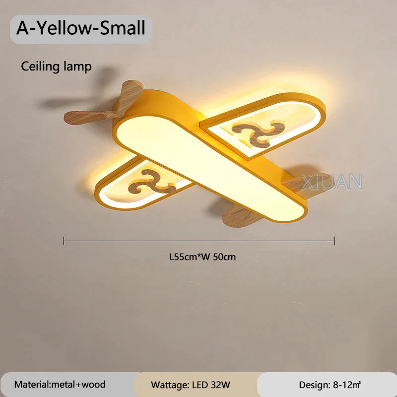 Metal Airplane Pendant Light